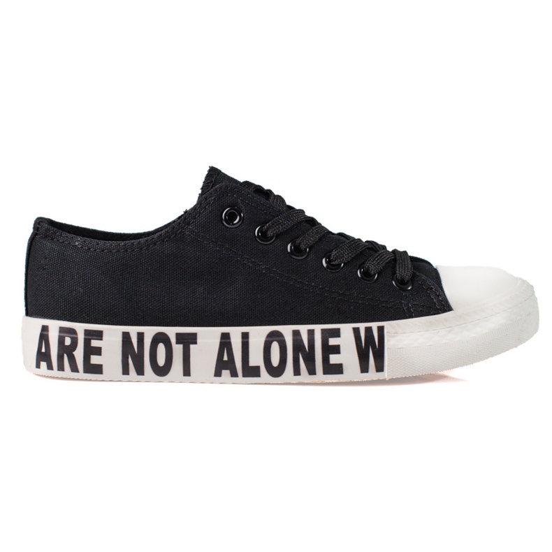 SHELOVET Black Fashion Sneakers SHELOVET Black Fashion Sneakers