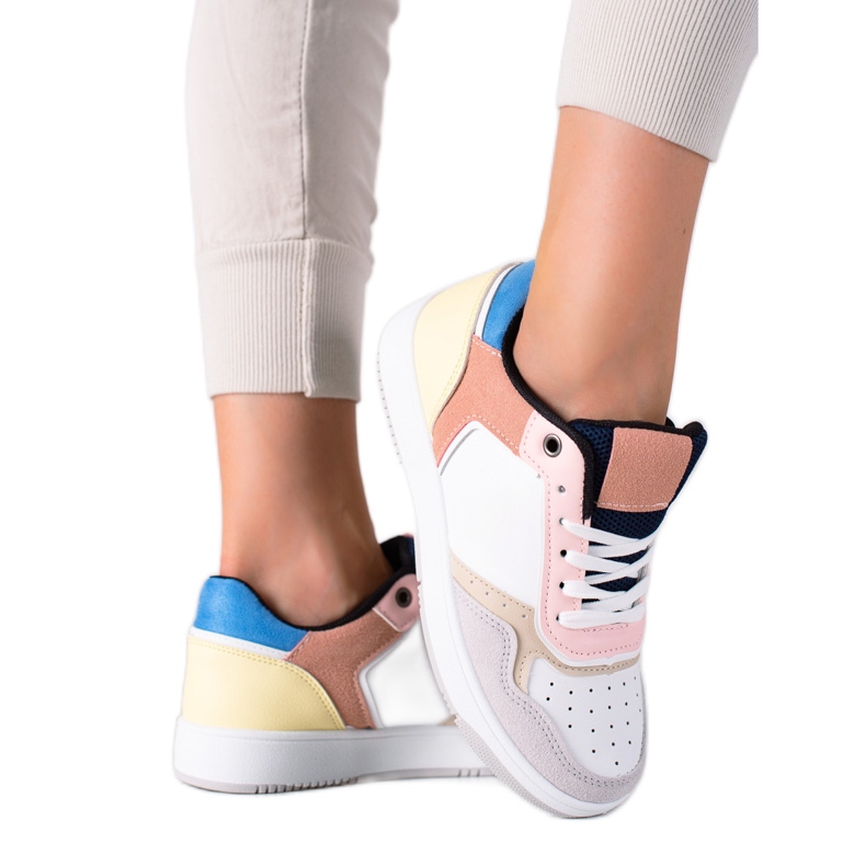 SHELOVET Colorful women's sneakers multicolored
