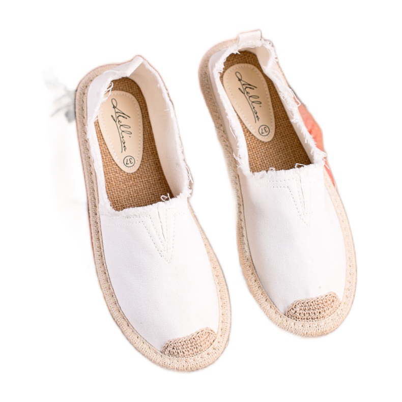 SHELOVET Women's light espadrilles white SHELOVET Women's light espadrilles white