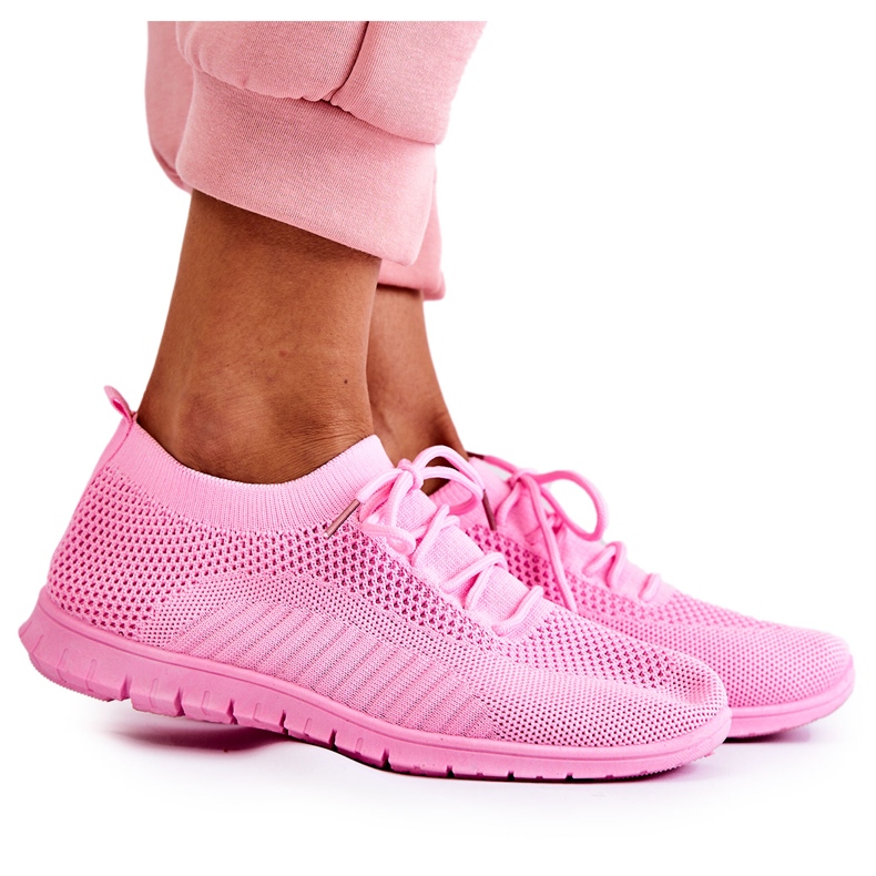 FM1 Women's Pink Sequro Slip On Sport Shoes