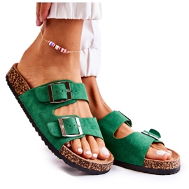 FB1 Women's Green Slip-on Misandei