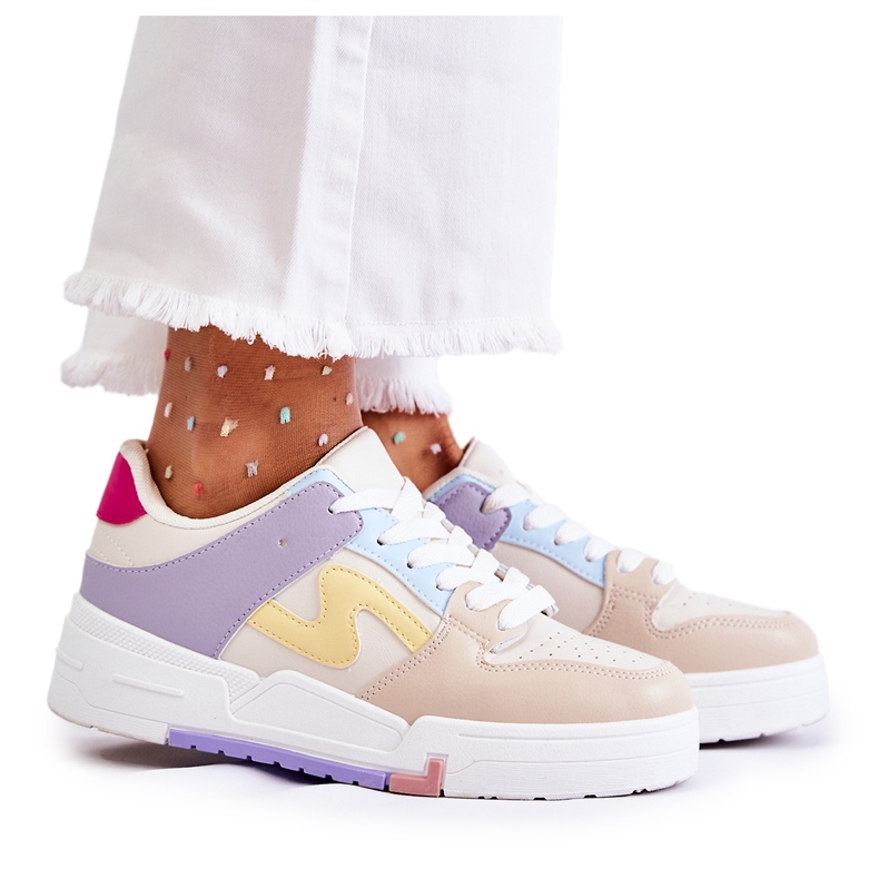 PS1 Women's Sports Shoes Beige Francis multicolored