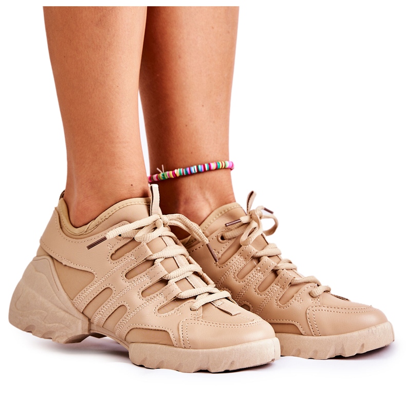 PG2 Women's sports sneakers Azella beige shoes