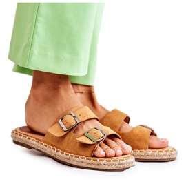 PG1 Classic Suede Women's Slippers Camel Casilda brown