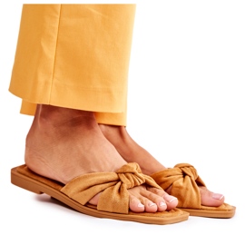 PG1 Women's Fashionable Suede Slippers Camel Lorrie brown yellow