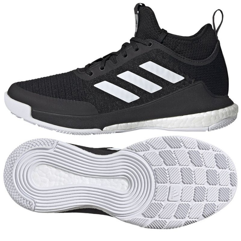 Adidas CrazyFlight Mid W FX1791 volleyball shoes black black Adidas CrazyFlight Mid W FX1791 volleyball shoes black black
