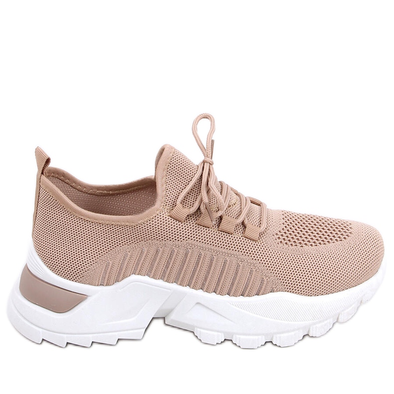 Thorne Khaki sock sneakers beige