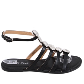 Logan Black women's gladiator sandals