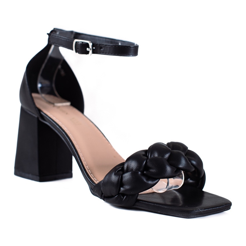 SHELOVET Braided Women's Sandals black