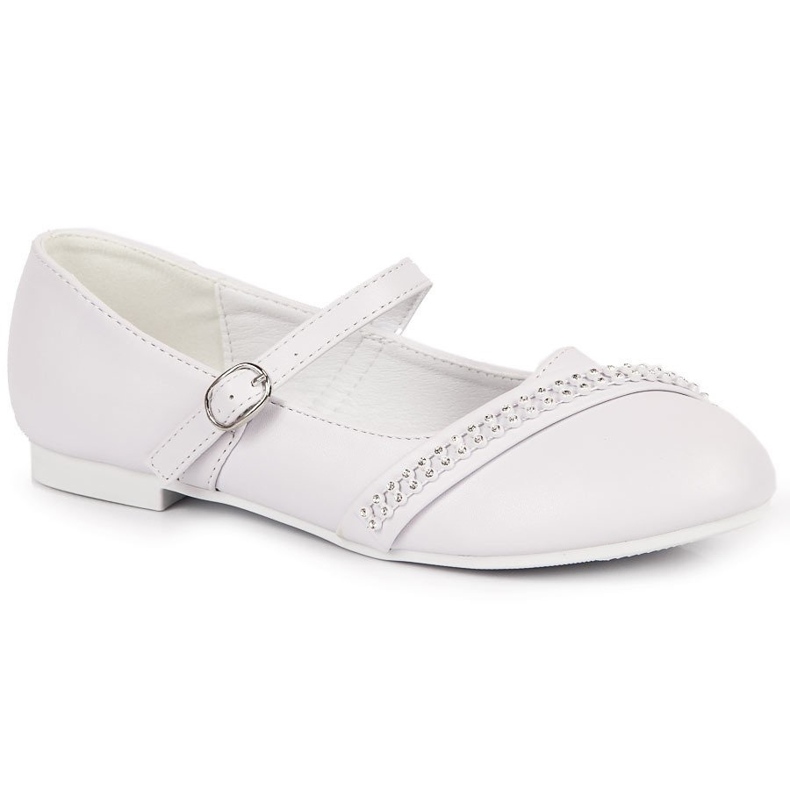 American Club white communion girls' ballerinas