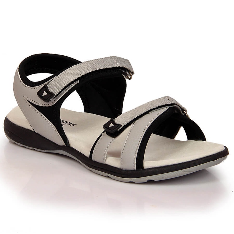 American Club gray velcro women's sports sandals grey American Club gray velcro women's sports sandals grey
