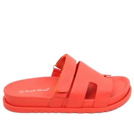Skechers slippers 2024 womens orange