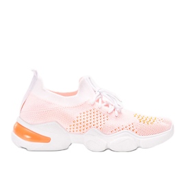 Daniela sports sneakers in white and orange
