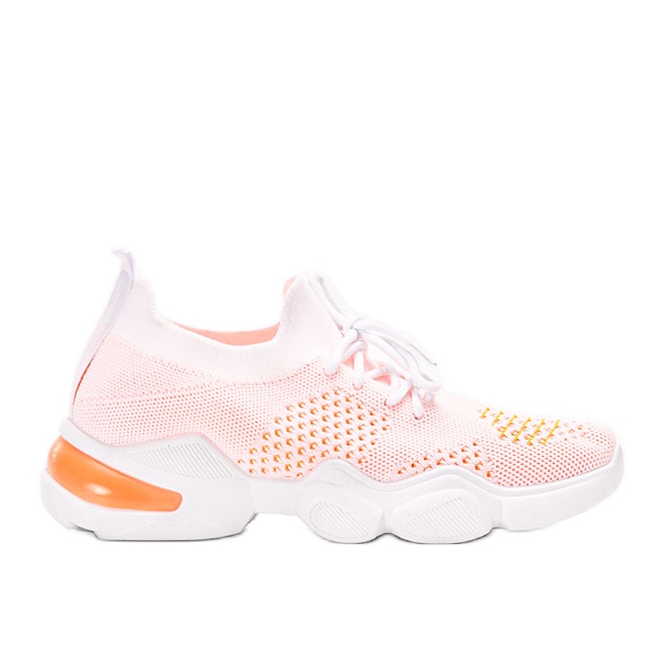 Daniela sports sneakers in white and orange