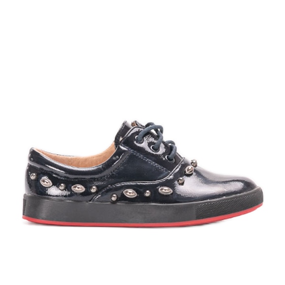 Fatna navy blue lacquered ballerinas for kids Fatna navy blue lacquered ballerinas for kids
