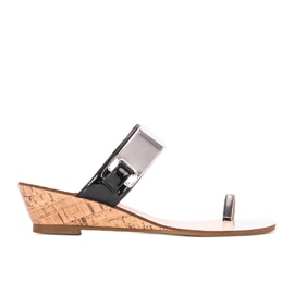 Black open wedge slippers Trentino Black open wedge slippers Trentino