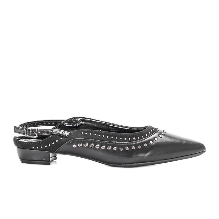 Louin women's black ballerinas