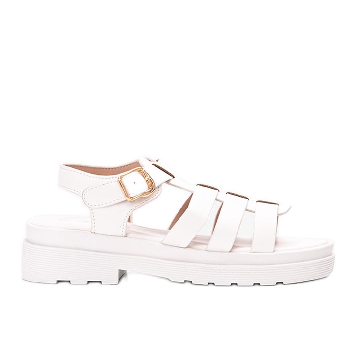 Bradam's white women's sandals