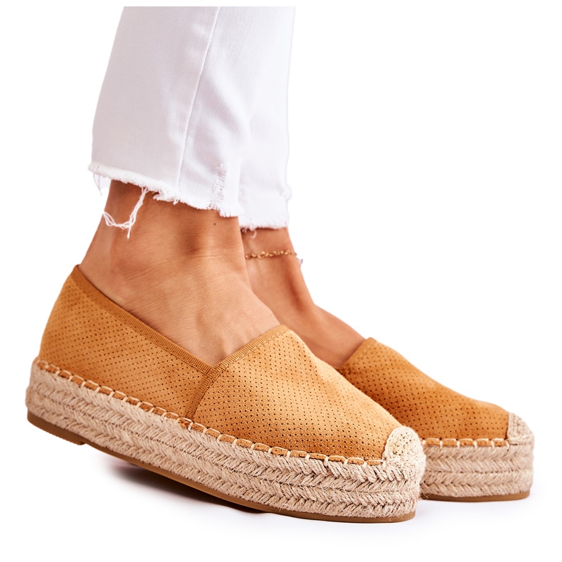 PG1 Women's Espadrilles On The Camel Marise Platform brown