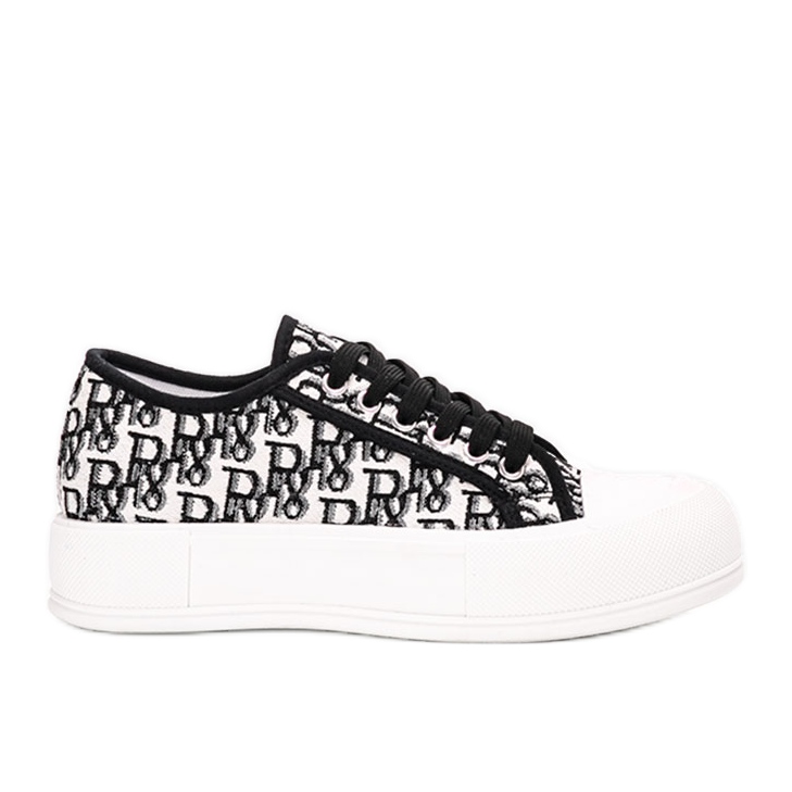 White sneakers on the Lalonde platform
