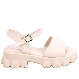 Sandals on a thick Saint Beige sole