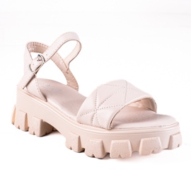 SHELOVET Fashion sandals beige SHELOVET Fashion sandals beige
