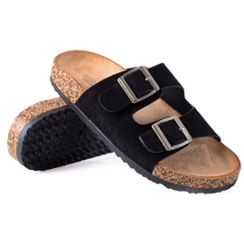 SHELOVET Comfortable Women's Slippers black SHELOVET Comfortable Women's Slippers black