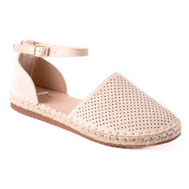SHELOVET Openwork Espadrilles brown