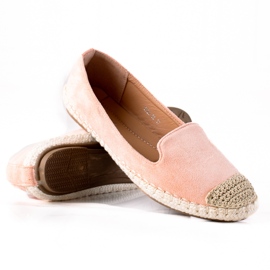 SHELOVET Suede espadrilles pink