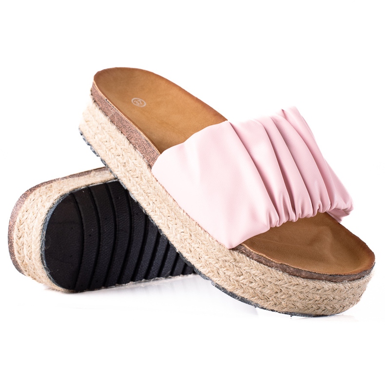 SHELOVET Women's espadrilles slippers pink SHELOVET Women's espadrilles slippers pink