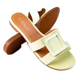 SHELOVET Classic women's slippers green
