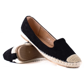 SHELOVET Suede espadrilles black