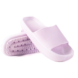 SHELOVET Lavender flip flops purple