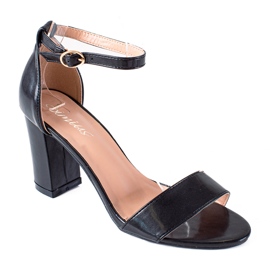 SHELOVET Black Sandals On A Bar