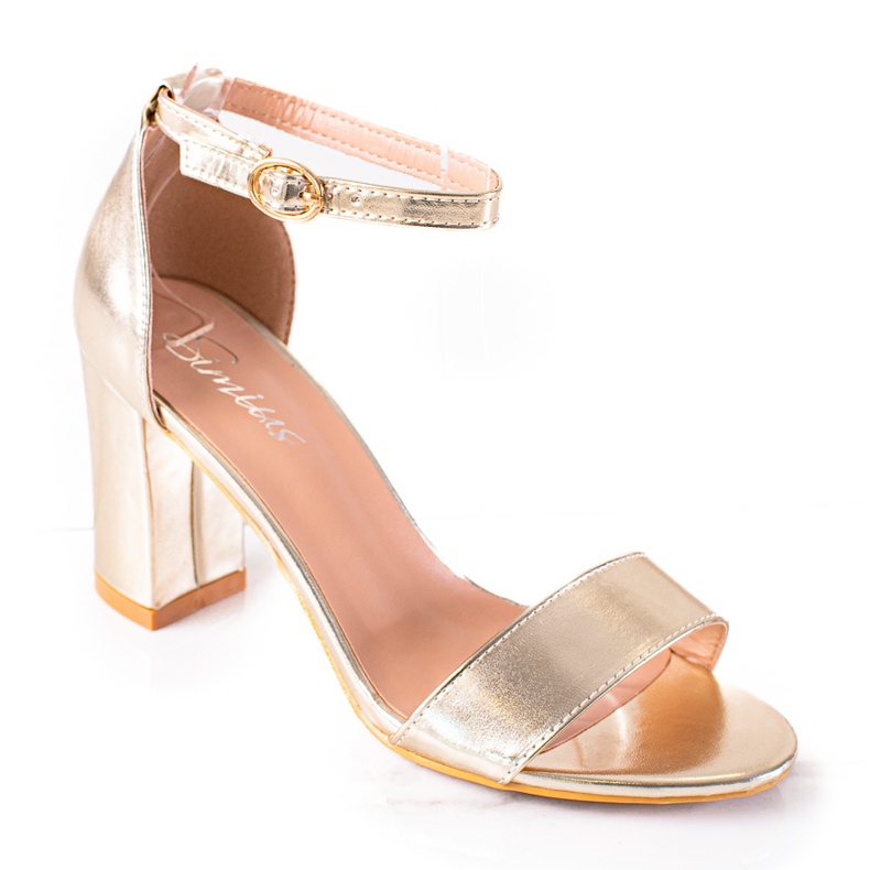 SHELOVET Golden Sandals On A Bar