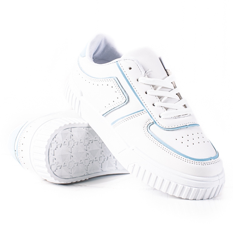 SHELOVET White Sneakers blue