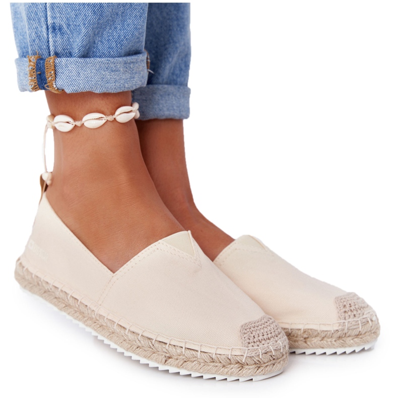 Espadrilles On A Braided Sole Big Star HH274501 Beige