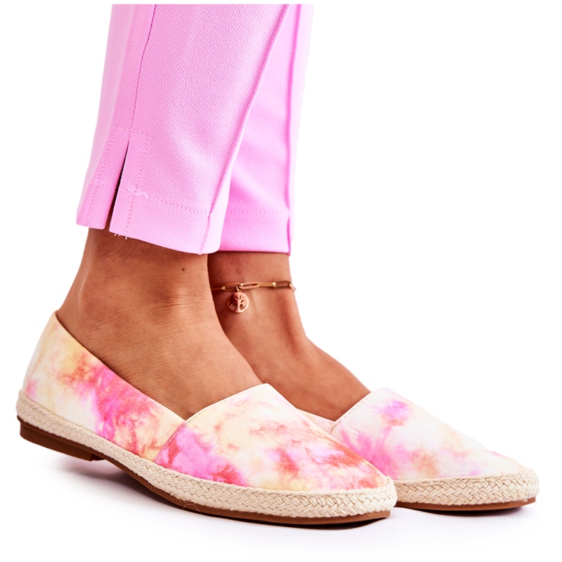 PG1 Women's Slip-On Espadrilles Pink-Yellow Santana beige PG1 Women's Slip-On Espadrilles Pink-Yellow Santana beige