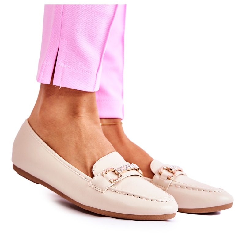 PG1 Women's Leather Loafers Beige Godley PG1 Women's Leather Loafers Beige Godley