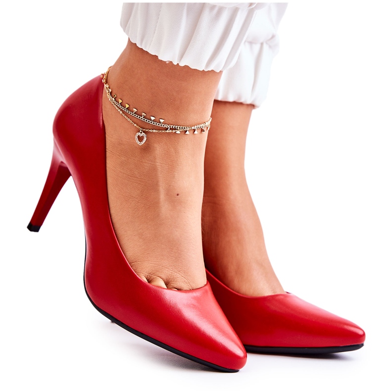 Sergio Leone Classic Magically Red Leather Stilettos