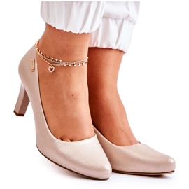 Women's Pumps Sergio Leone Gold Shiny Orsola golden Women's Pumps Sergio Leone Gold Shiny Orsola golden