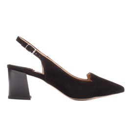 Marco Shoes Sandals made of delicate natural suede black