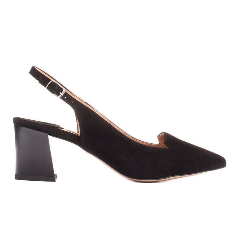 Marco Shoes Sandals made of delicate natural suede black