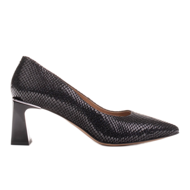 Marco Shoes Natural suede pumps black
