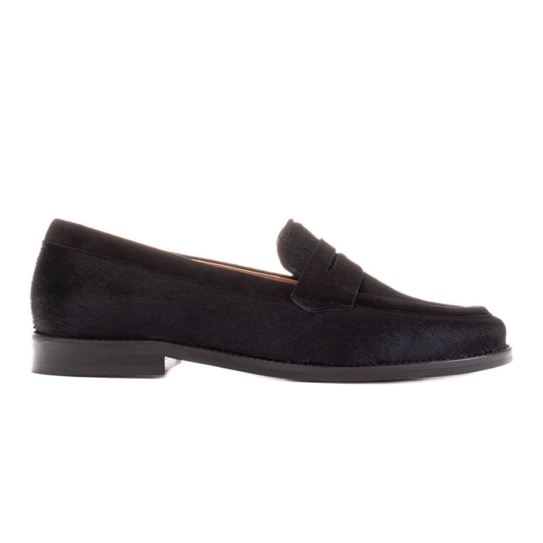 Marco Shoes Loafers, natural leather with hair black