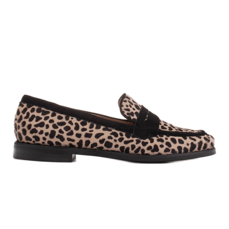 Marco Shoes Loafers, natural leather with hair 2231P-1283-041-1 beige black