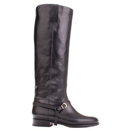 Marco Shoes Riding boots with an ankle strap black