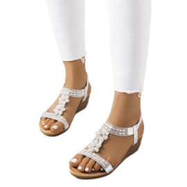 Silver Amisha wedge sandals
