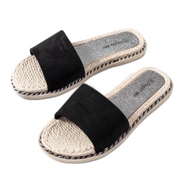 Black women's Staton slippers
