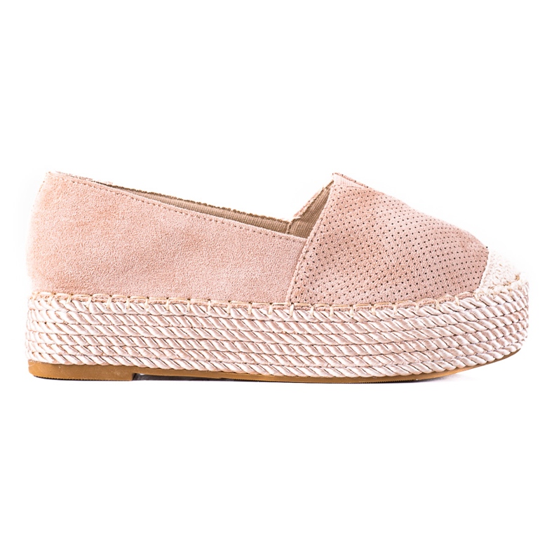 SHELOVET Suede espadrilles beige